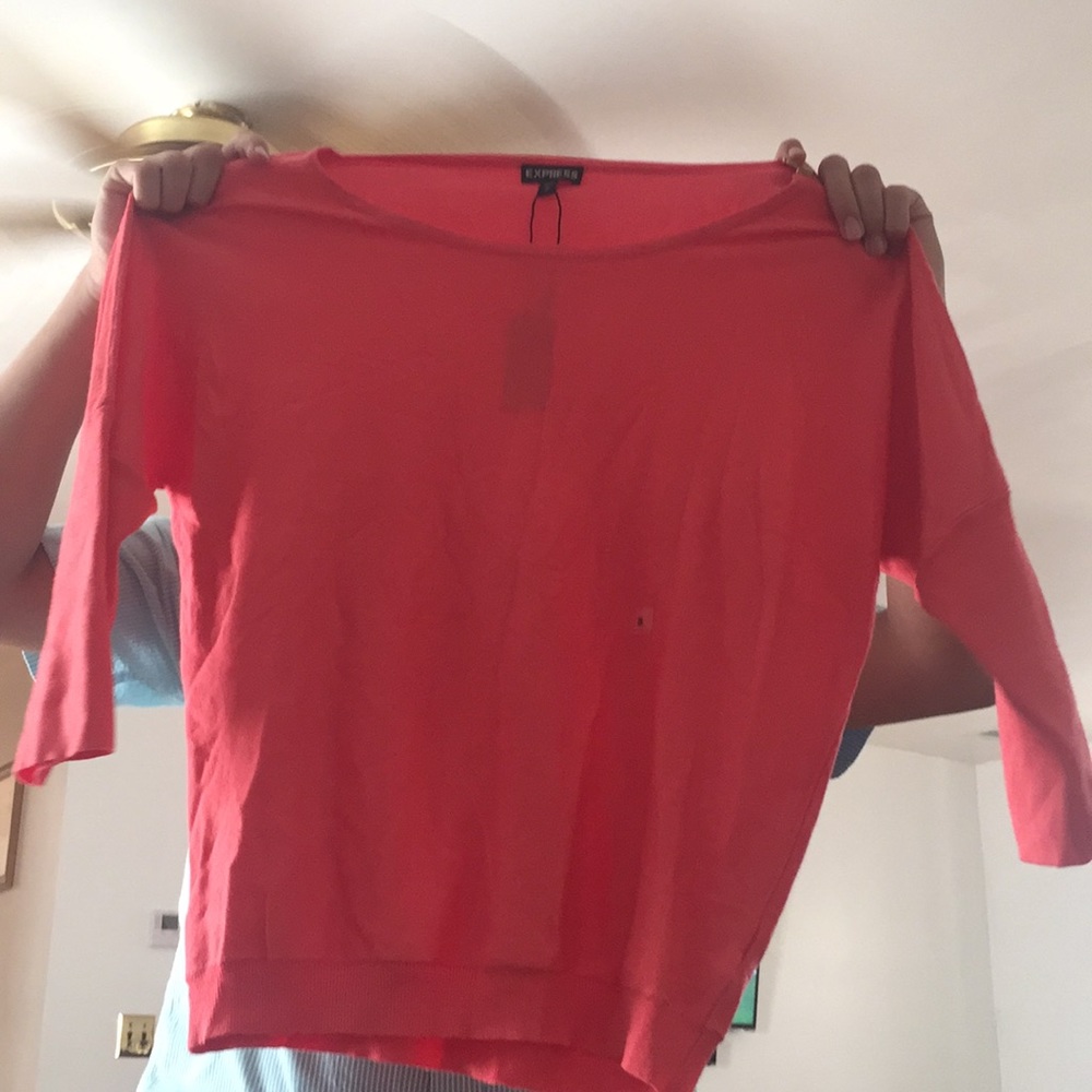 Express pink sweater